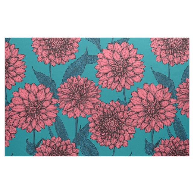 Tissu Dahlias (Fat Quarter)