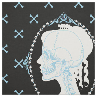 Tissu Dainty Crull Cameo Bleu