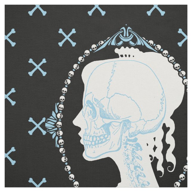 Tissu Dainty Crull Cameo Bleu (Échantillon)
