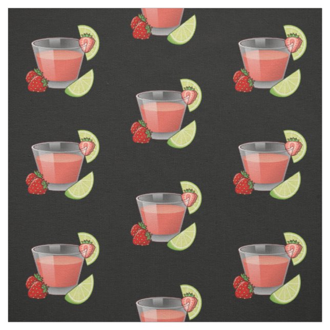 Tissu Daiquiri à la fraise (Échantillon)