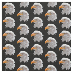 Tissu d'Alaska d'Eagle chauve (noir)
