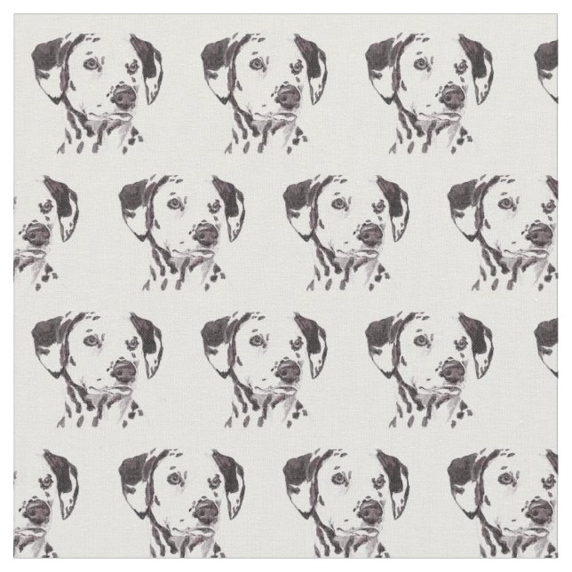 Tissu dalmatien d'art de chien (Fermer)