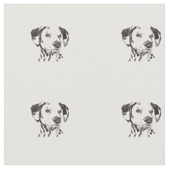 Tissu dalmatien d'art de chien (Fermer)