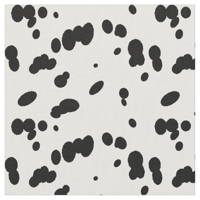 Tissu Dalmation Dog Black and White Spot Pattern (Fermer)
