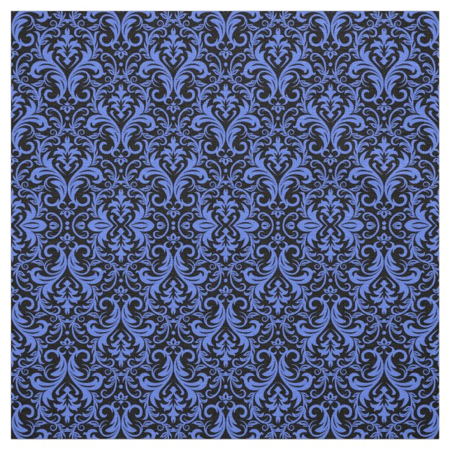 Tissu Damas bleu (Échantillon)