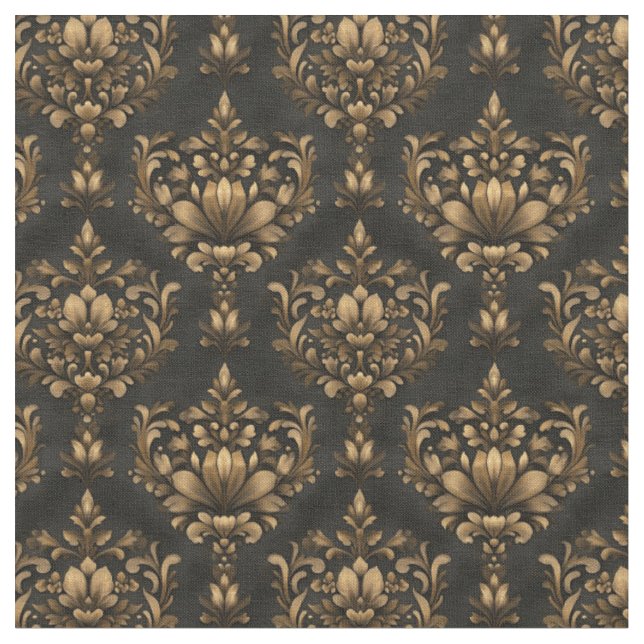 Tissu Damas Brown et noir (Fermer)