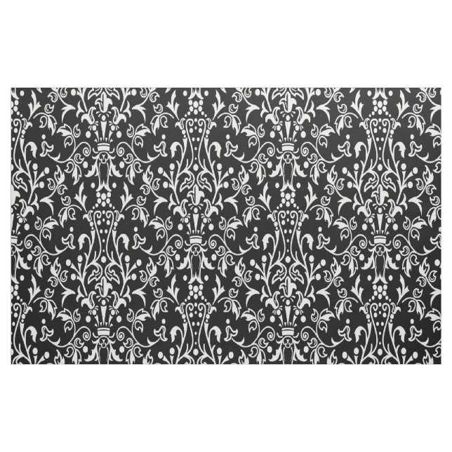 Tissu Damas noir & blanc (Fat Quarter)