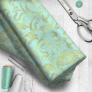 Tissu Damask Floral Shimmer Gold sur n'importe quelle co