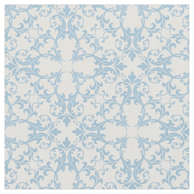 Tissu Damassé bleu-clair (Fermer)