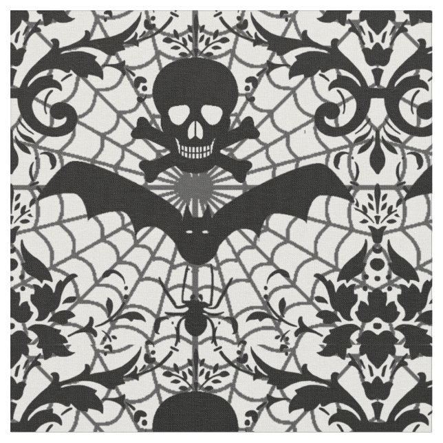Tissu Damassé de Halloween (Fermer)
