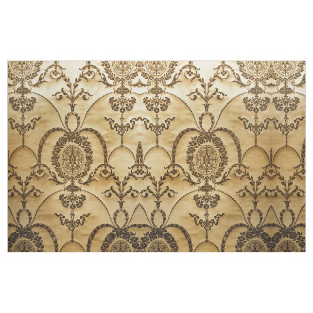 Tissu Damassé de luxe classique vintage d'ornement (Fat Quarter)