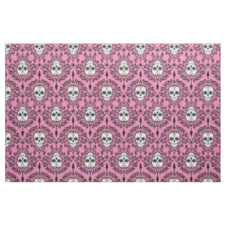 Tissu Damassé morte - motif chic de damassé de crâne de