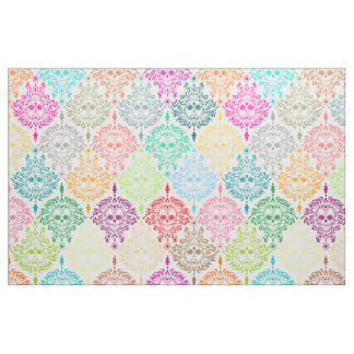 Tissu Damassé morte - motif chic de damassé de crâne de