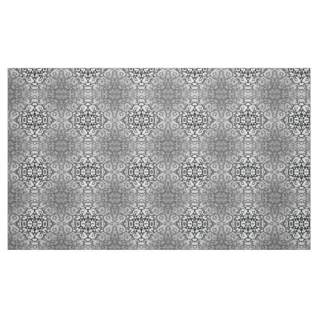Tissu Damassé noire et blanche d'abrégé sur poster de (Fat Quarter)