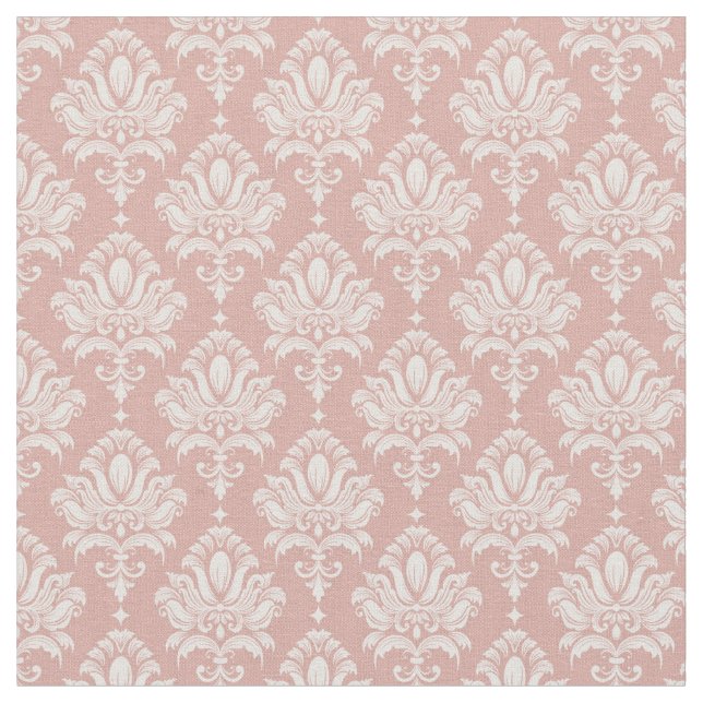 Tissu Damassé rose (Fermer)