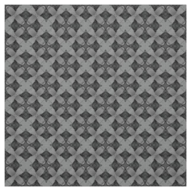 Tissu d'ameublement carreau gris (Échantillon)
