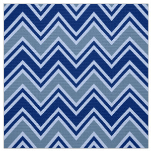Tissu d'ameublement Chevron Bleu Marine et Gris