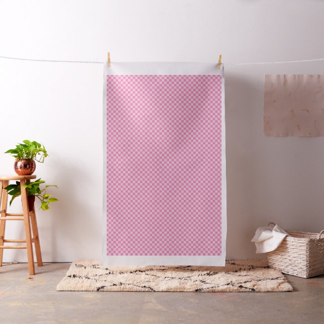 Tissu Damier rose (In Situ)