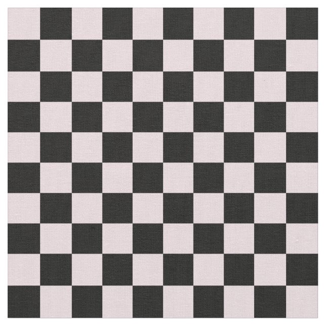 Tissu Damier rose et noir (Fermer)