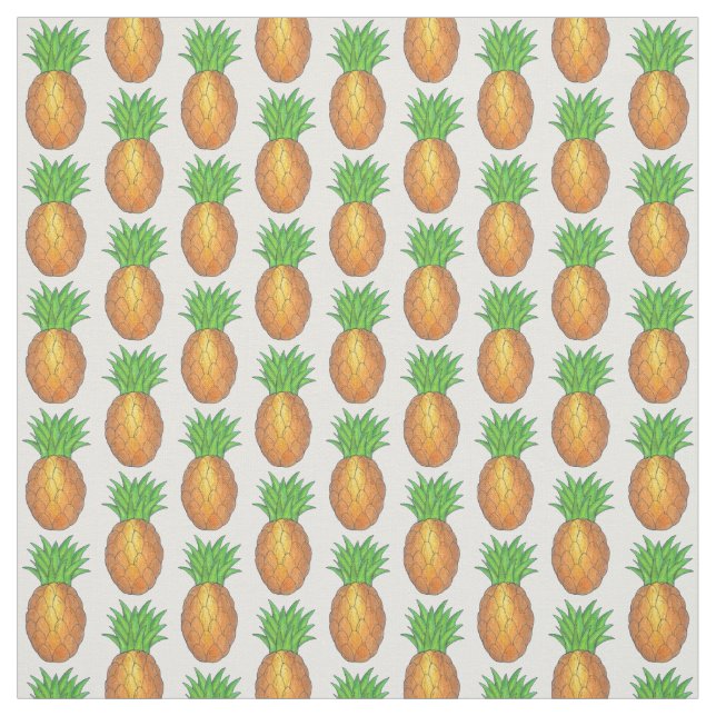 Tissu d'ananas tropique (Échantillon)