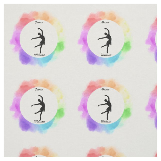 Tissu Dance Watercolor Fabric avec son nom (Échantillon)