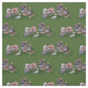 Tissu d'animaux de région boisée
