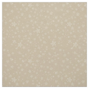 Tissu Danse de flocon de neige Neutre dessiné à la main