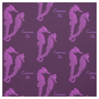 Tissu Danse Des Hippocampes (Violet)
