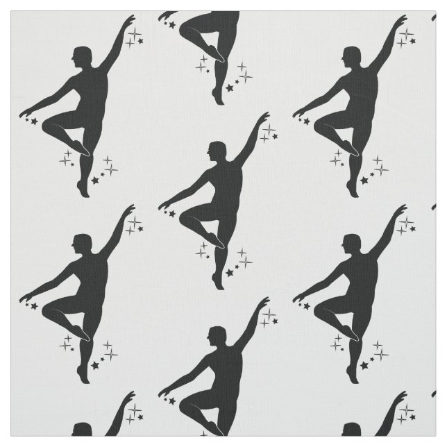 Tissu Danseur masculin avec des étoiles (Échantillon)