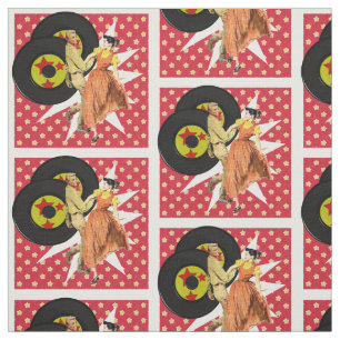 Tissu Danseurs carrés ou danseurs d'oscillation avec de