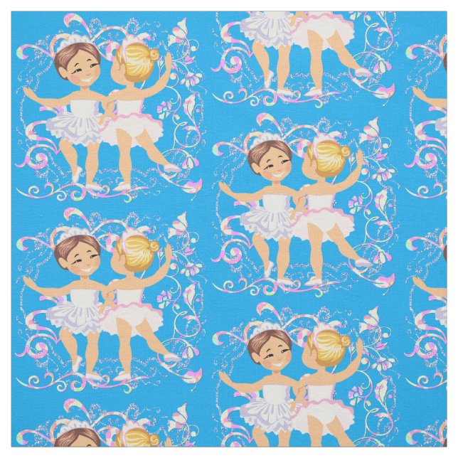 Tissu Danseurs de ballet de petite fille (Échantillon)