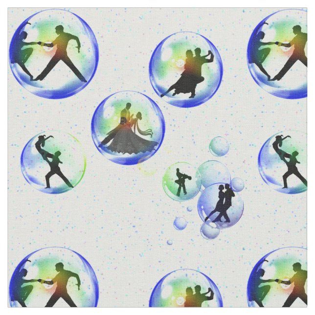 Tissu Danseurs de bulle (Fermer)