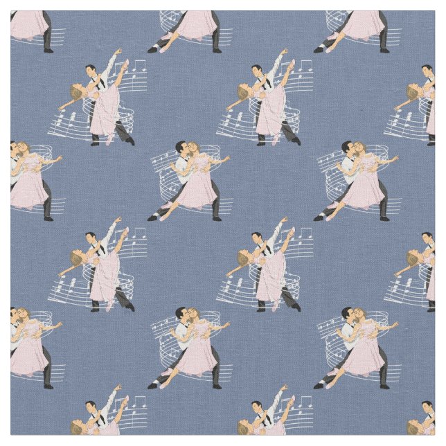 Tissu Danseurs De Salle De Bal Avec Musique (Fermer)