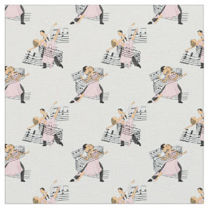 Tissu Danseurs De Salle De Bal Avec Musique