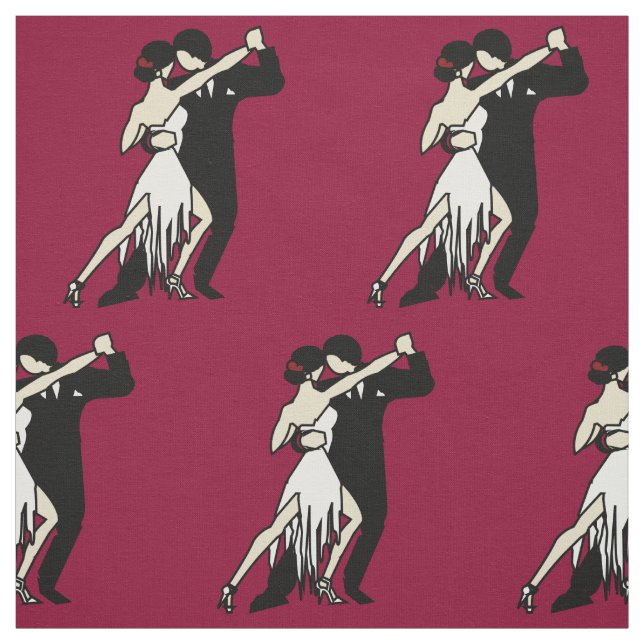 Tissu Danseurs de Tango romantiques (Échantillon)
