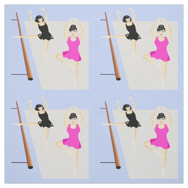 Tissu Danseuses de ballet féminines (Échantillon)