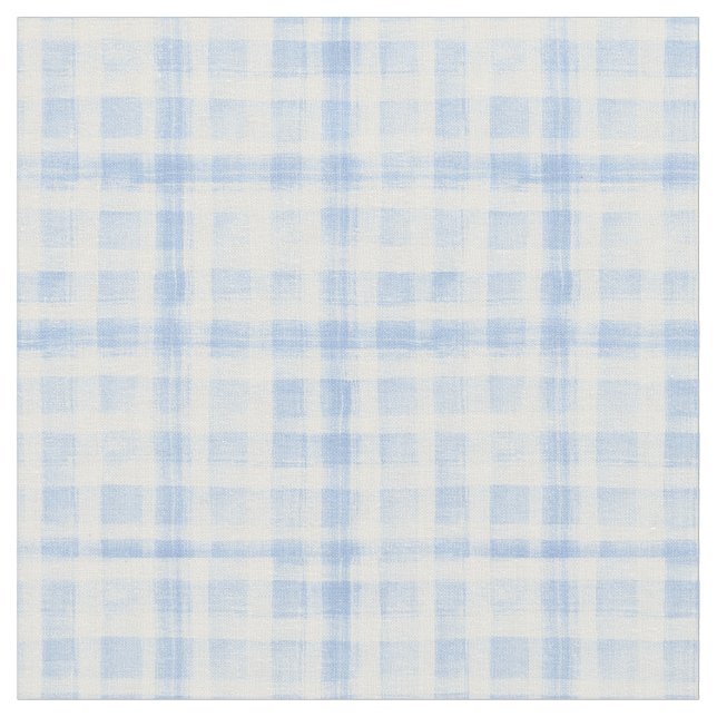 Tissu d'aquarelle bleu clair En vichy (Fermer)
