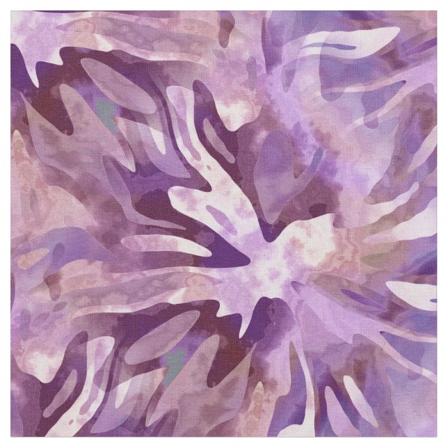 Tissu d'aquarelle florale blanc pourpre (Fermer)