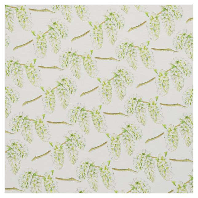 Tissu d'aquarelle vert printemps (Échantillon)