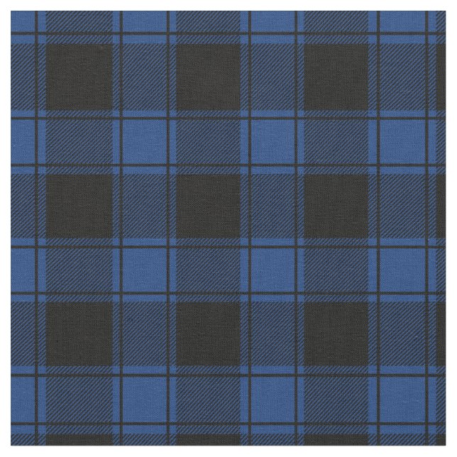 Tissu Dark Blue & Black Buffalo Plaid (Fermer)