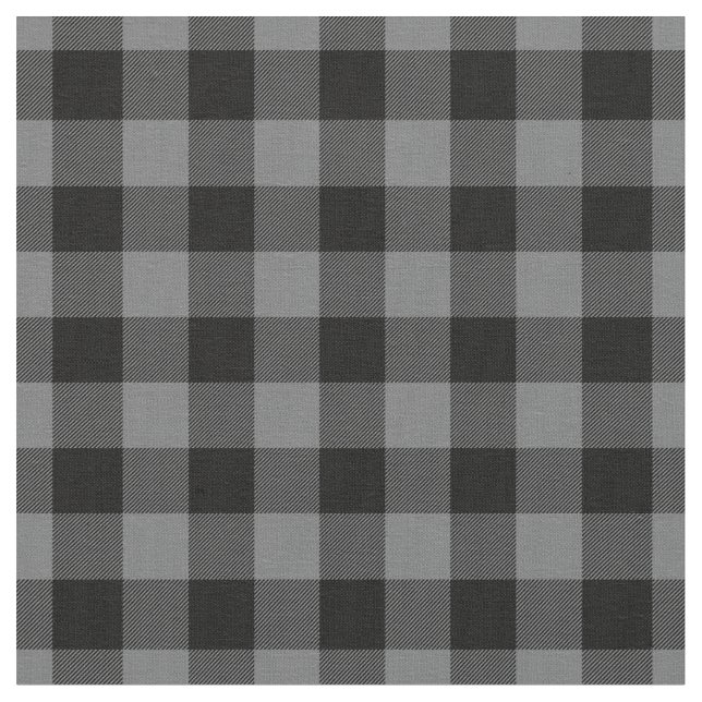 Tissu Dark Grey & Black Plaid Gingham (Fermer)