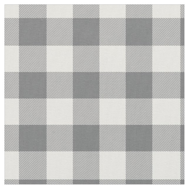 Tissu Dark Grey & White Plaid Gingham (Fermer)