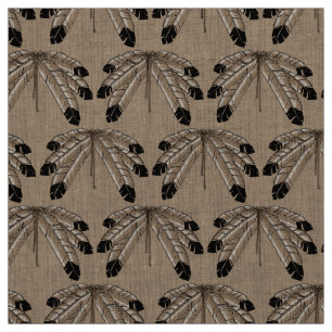Tissu d'art autochtone Tissu d'aigle tribal Tissu