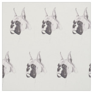 Tissu d'art de chien de boxeur