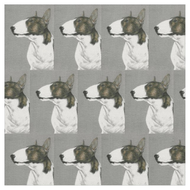 Tissu d'art de chien de bull-terrier (Fermer)