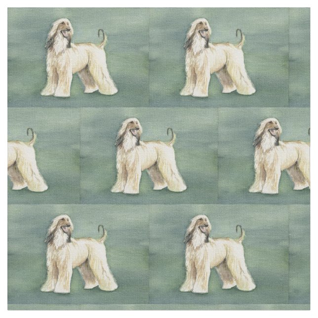 Tissu d'art de chien de lévrier afghan (Fermer)