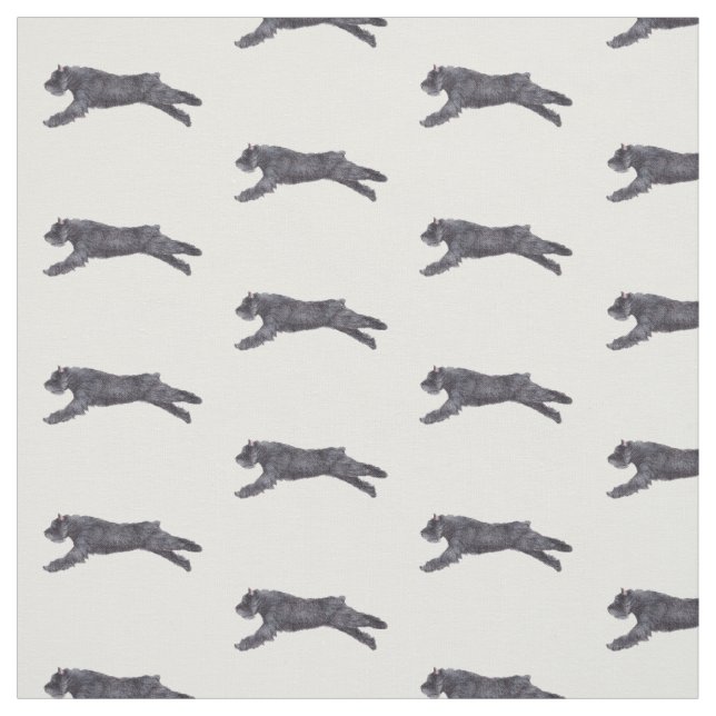 Tissu d'art de chiens de Bouvier des Flandres (Échantillon)