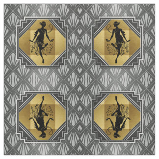 Tissu d'art déco d'aileron de Gatsby