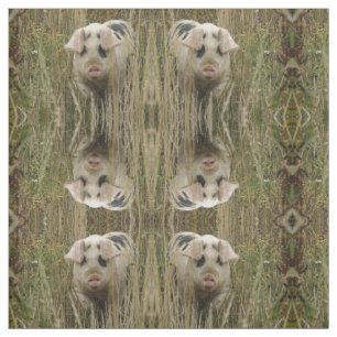 Tissu d'artisanat animal à motif de porc mou