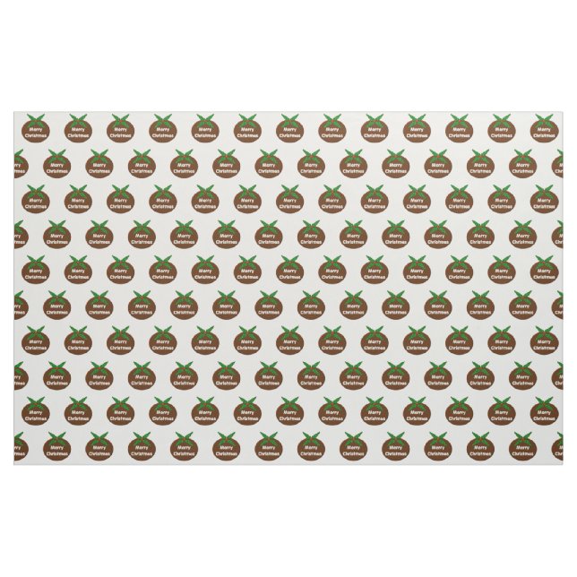 Tissu d'artisanat sur mesure du pouding de Noël (Yard)